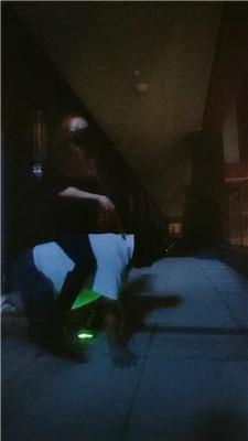 【依依东望】深夜户外走廊遛狗 bf43411