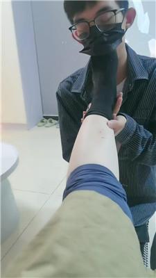 【甜音骑士】清理皮鞋黑棉袜/骑狗脖/物化脚垫 JS240909-7