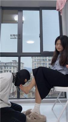 【子熙大人】家奴踩踏喂食-毛拖鞋白袜虐 bf50500