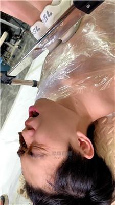 【麋鹿银儿】保鲜膜缠丝爆踹头/白袜深喉怼全体重踩强制吃 JS260201-18