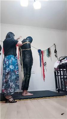 【淘淘】捆绑虐打木乃伊狗  JS260307-54