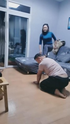 【重庆仙儿】超暴力小白鞋重度踢踹 bf10343