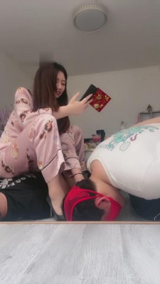 【芸熙】外卖员请假过来应聘家奴 bf11236