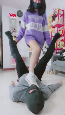 【美离子】帆布鞋棉袜+高跟重度踩踏踢踹 bf7345