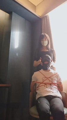 【上海糖糖老师】把小狗绑起来放置 bf5051