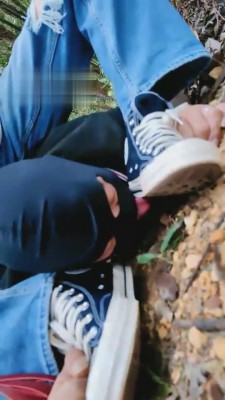 【暴力美学】小树林骑乘/舔鞋底/遛狗/吃泥巴/踩头 bf2427