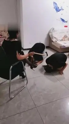 【燃一】超美黑丝高跟调双奴 G-210710-14