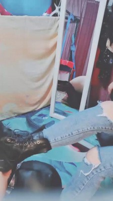 【西安欣】牛仔裤-马丁靴的狗子 G-210829-23