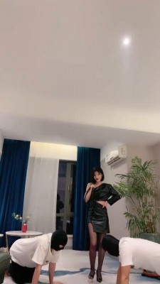 【简一】长靴黑丝调双狗 bf16998