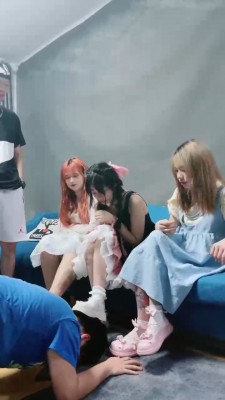 【狗哥】带三个洛丽塔表妹体验狗 bf17982