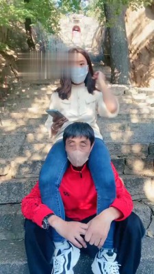 【小劳拉】户外山顶骑马【完整版】 bf18915