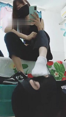 【美娜格格】原味白棉袜气味羞辱 bf21810