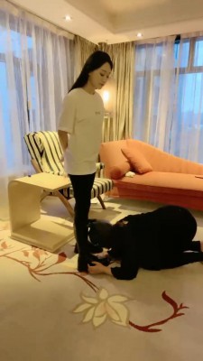 【上海赵丽颖】网红模特-长靴黑棉袜+圣水+骑马 bf22540