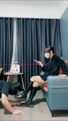 【小乔S】长靴原味白袜辱狗/高跟踩 bf25779