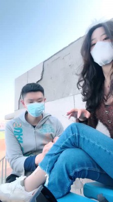 【禾末】户外大学体育场调-闻舔原味丝袜脚/运动鞋高跟鞋/喝圣水 bf27935