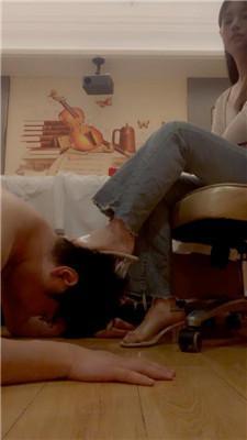 【香芋朱朱】卑微贱狗羞辱浓痰面膜 bf43435