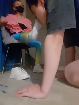 【魔鬼天使】小白鞋原味棉袜气味辱 JS240908-14