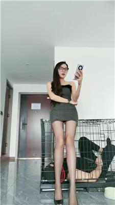 【皮皮】囚禁狗笼/黑丝高跟踩虐【下】 JS240915-5