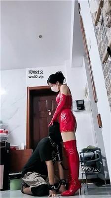 【冷颜】手铐捆绑狗链遛狗/吐口水/赏赐圣水 JS240925-2