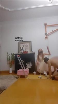 【魔鬼天使】囚禁狗笼/脚深喉/掐乳/白袜塞嘴 JS240927-12