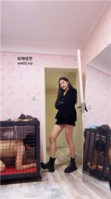 【泡泡】关狗笼/鞋抽耳光/短靴踩狗头/鞭打 bf46316