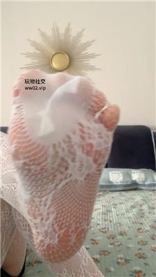 【灵儿】镂空白丝诱惑贱奴才 JS241118-49