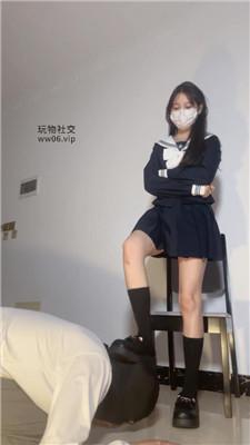 【甜恬】JK日系女主-皮鞋及膝黑袜虐 bf49613