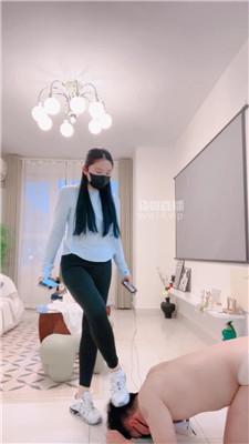 【古筝少女】健身女神回家原味鞋袜虐打 JS250921-19