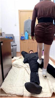 【昨日溫存】高跟短靴全体重踩踏 JS260115-45